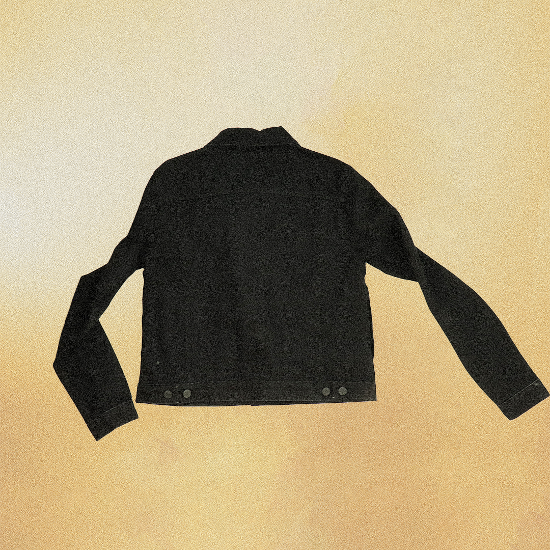 SLIM FIT BLACK DENIM JACKET