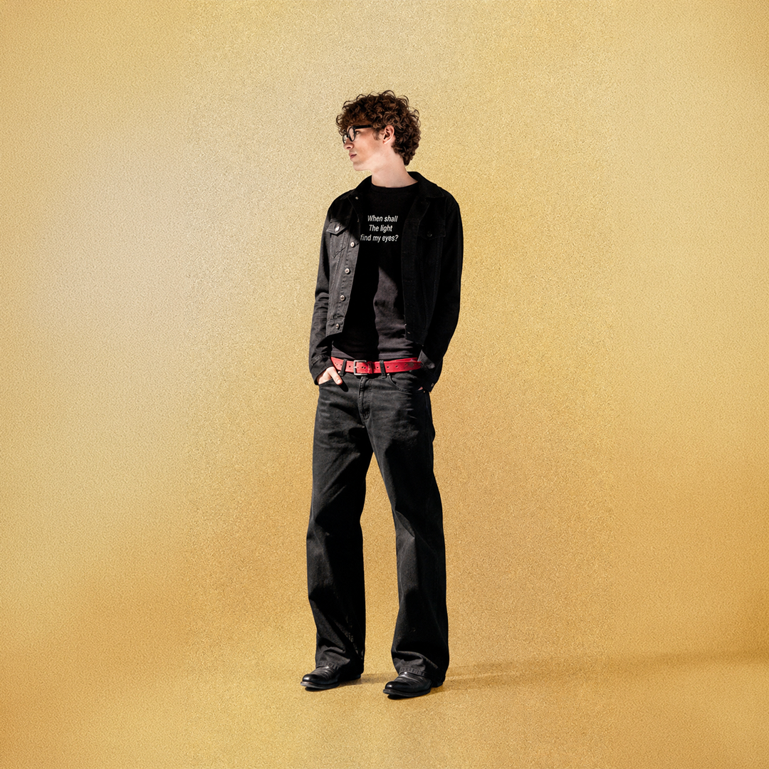 BLACK DENIM PANTS