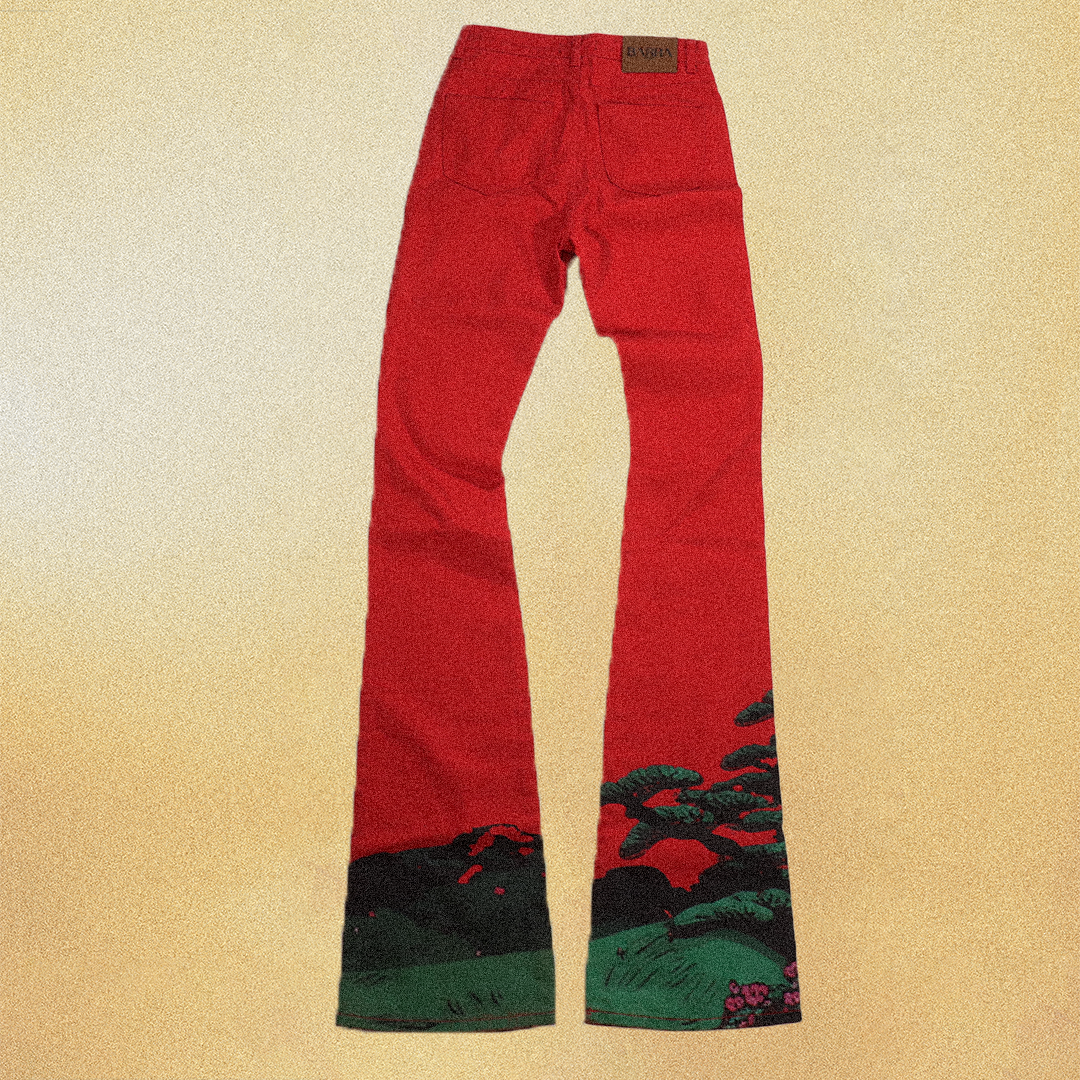 E.N.D DENIM PANTS RED