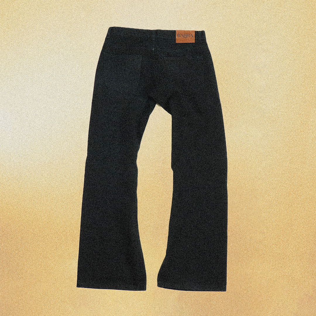BLACK DENIM PANTS