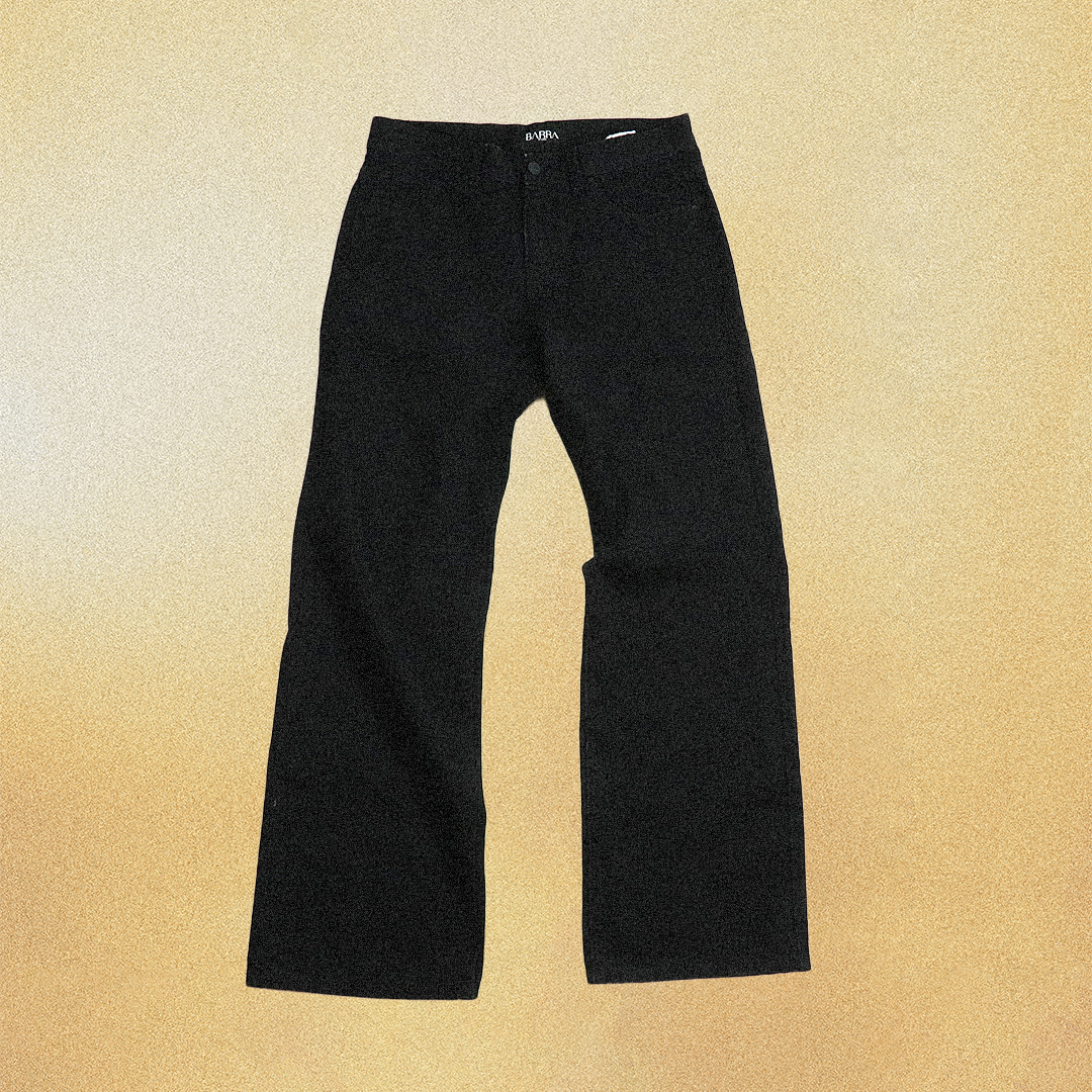 BLACK DENIM PANTS