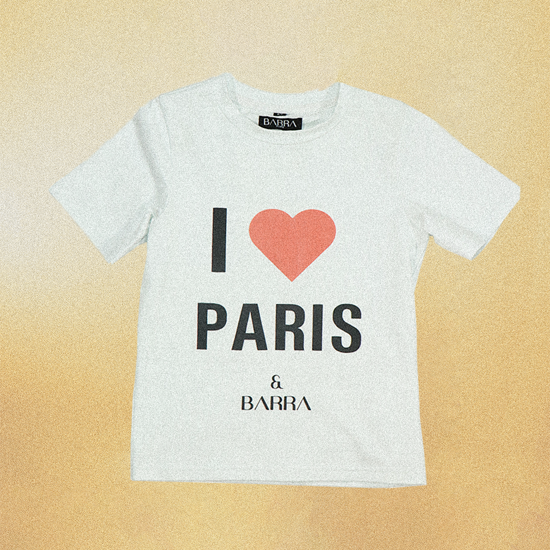 I LOVE PARIS SHRUNKEN TEE